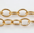 Brass chain 16*20.5mm, gold plated. Sold per pkg of 5 meter