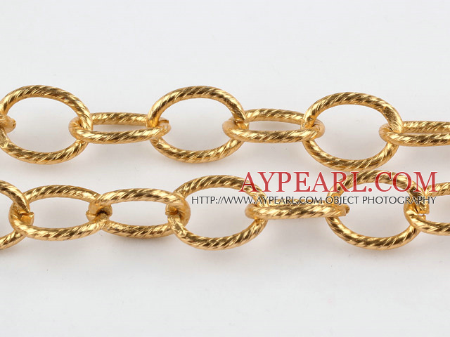Brass chain 16*20.5mm, gold plated. Sold per pkg of 5 meter