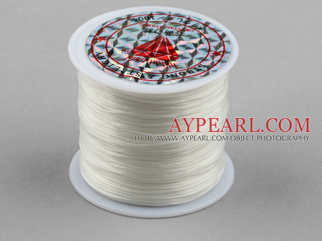 crystal elastic wire,0.03*8mm,white,sold per spool, about 3.93inches, Sold per pkg of 12 spool.