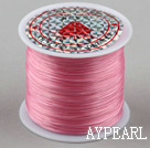 crystal elastic wire,0.03*8mm,baby pink ,sold per spool, about 3.93inches