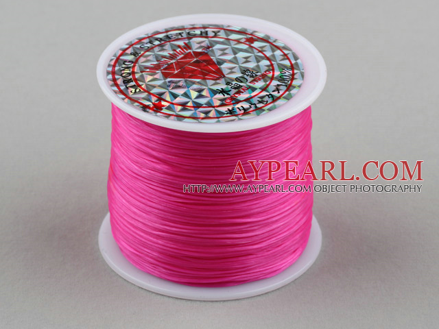 crystal elastic wire,0.03*8mm,pink,sold per spool, about 3.93inches