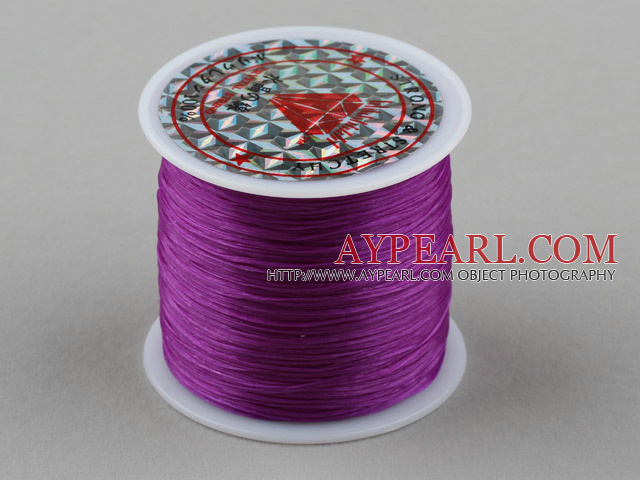 crystal elastic wire,0.03*8mm,violet,sold per spool, about 3.93inches