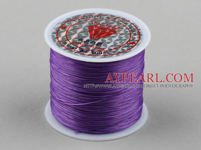 crystal elastic wire,0.03*8mm,purple,sold per spool, about 3.93inches