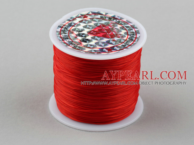 crystal elastic wire,0.03*8mm,red,sold per spool, about 3.93inches