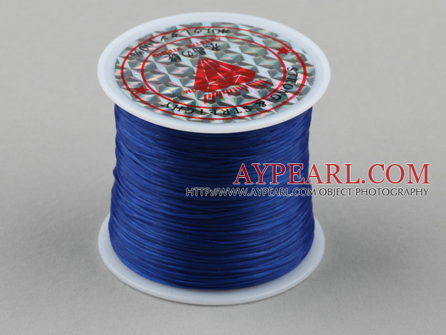crystal elastic wire,0.03*8mm,blue,sold per spool, about 3.93inches