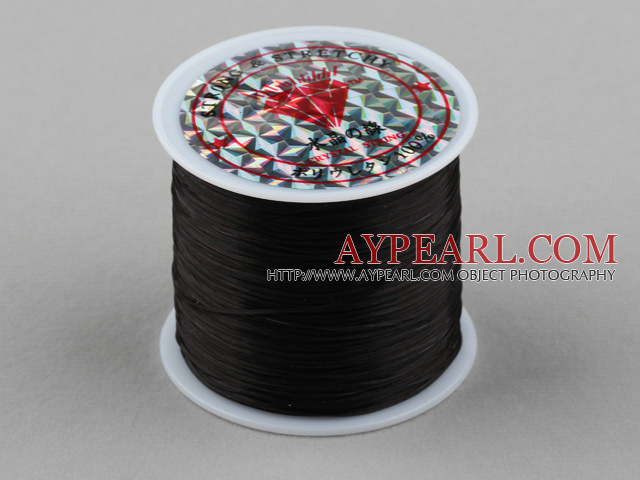 crystal elastic wire,0.03*8mm,black,sold per spool, about 3.93inches