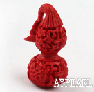 Cinnabar Beads,25*50mm calabash red,Sold by each.