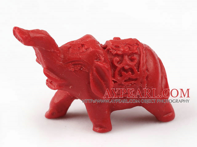 Cinnabar Beads,23*42mm,elephant red,Sold by each.