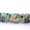 Abalone shell beads, 10mm square. sold per 15.7-inch strand