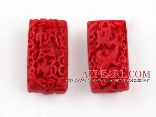 Cinnabar Beads,15*28mm,Red,Sold by each.