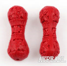 Cinnabar Beads,8*32mm,Red,Sold by each.