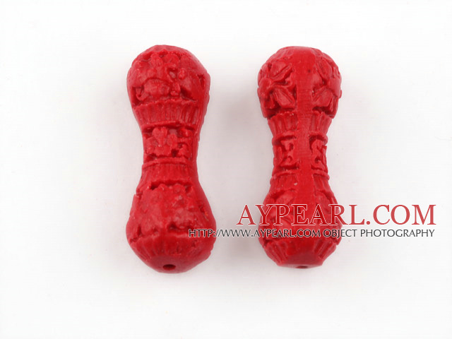 Cinnabar Beads,8*32mm,Red,Sold by each.