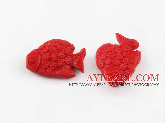 Cinnabar Beads,12*25*35mm,Red,Sold by each.