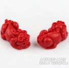 Cinnabar Beads,40*16*30mm,Red,Sold by each.