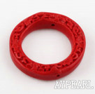 Cinnabar Beads,6*35mm rondelle,Red,Sold by each.