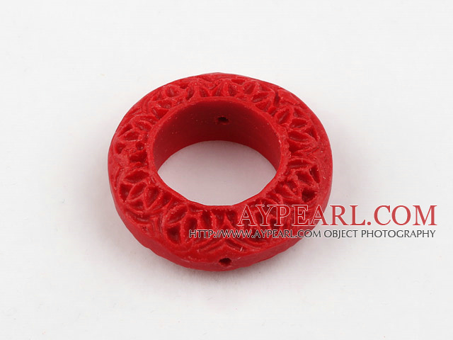 Cinnabar Beads,8*28mm rondelle,Red,Sold by each.