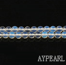 opal beads,4mm round,white, sold per 15.35-inch strand