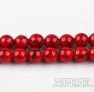 dyed bloodstone beads,8mm,red , sold per 15.75-inch strand