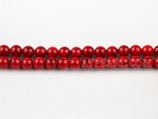 dyed bloodstone beads,8mm,red , sold per 15.75-inch strand