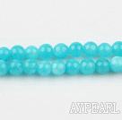 color jade beads,6mm,blue,sold per 15.75-inch strand