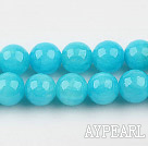 color jade beads,10mm,blue,sold per 15.75-inch strand