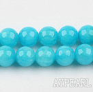 color jade beads,10mm,blue,sold per 15.75-inch strand