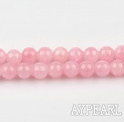 color jade beads,6mm,pink,sold per 15.75-inch strand