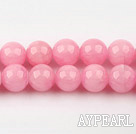 color jade beads,10mm,pink,sold per 15.75-inch strand