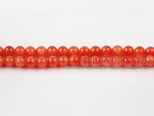 color jade beads,8mm,orange,sold per 15.75-inch strand