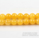 color jade beads,8mm,yellow,sold per 15.75-inch strand