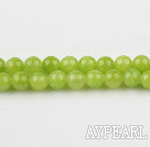 color jade beads,6mm,Kelly,sold per 15.75-inch strand