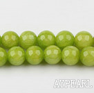 color jade beads,10mm,Kelly,sold per 15.75-inch strand