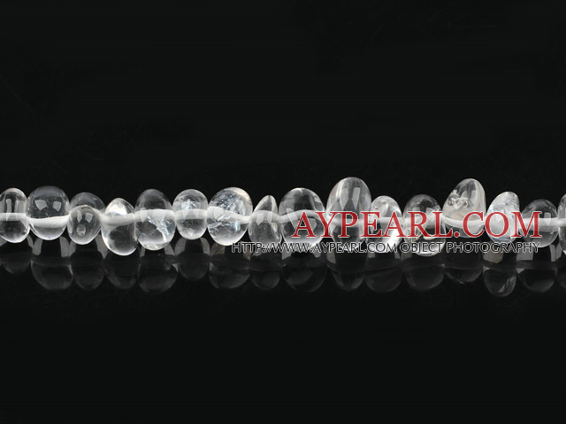 Quartz crystal beads ,9-12mm,sold per 15.75-inch strand
