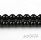 black agate beads,8mm round,sold per 15.75-inch strand