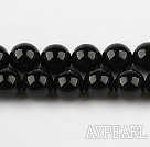 black agate beads,10mm round,sold per 15.75-inch strand
