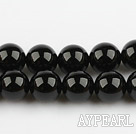 black agate beads,12mm round,sold per 15.35-inch strand