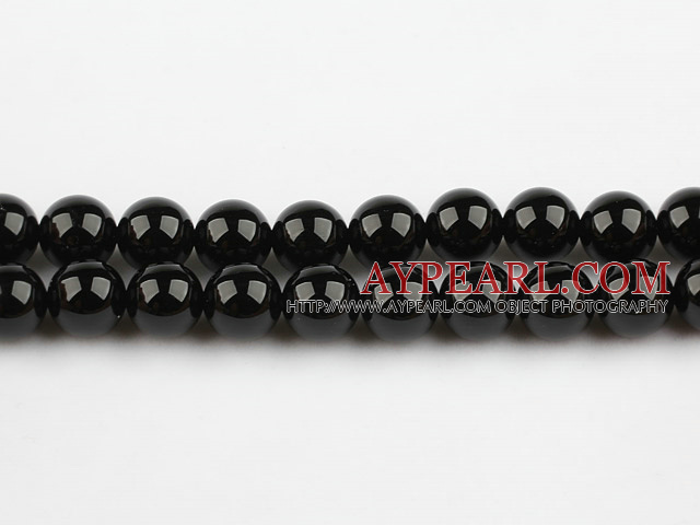 black agate beads,12mm round,sold per 15.35-inch strand