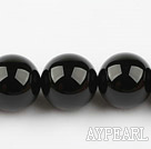 black agate beads,20mm round,Sold per 15.35-inch strands