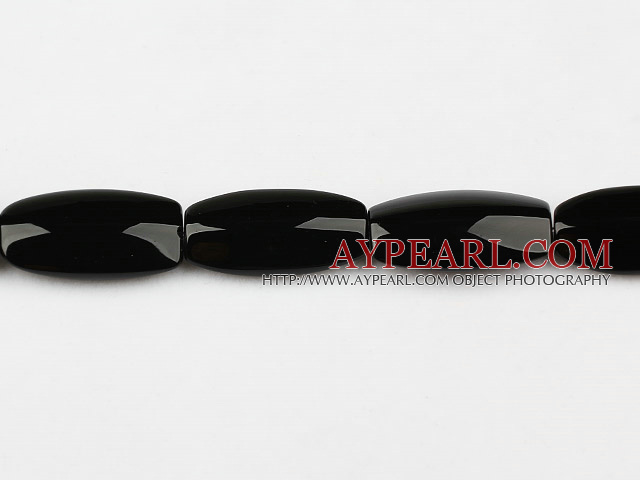 black agate beads,9*10*30mm round corner,Grade A,Sold per 15.35-inch strands