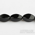 black agate beads,8*16mm twisted,Grade A,sold per 15.35-inch strand