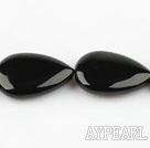 black agate beads,8*22*30mm,flat teardrop,,Grade A,Sold per 15.35-inch strands