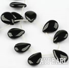black agate beads,18*25mm,teardrop,faceted,Grade A,Sold per 15.35-inch strands