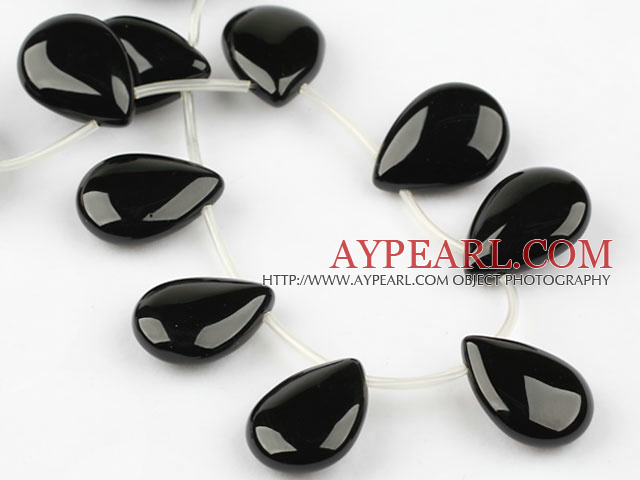 black agate beads,18*25mm,teardrop,faceted,Grade A,Sold per 15.35-inch strands