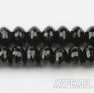 black agate beads,6*10mm,square,Grade A,Sold per 15.35-inch strands