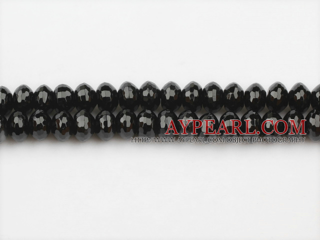 black agate beads,6*10mm,square,Grade A,Sold per 15.35-inch strands