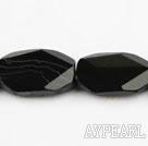 black agate beads,10*20*30mm,baroque,faceted,Grade A,Sold per 15.75-inch strands