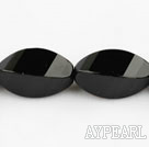black agate beads,10*20mm,twisted,faceted,Grade A,Sold per 15.75-inch strands