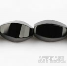black agate beads,13*18mm,teardrop,faceted,Grade A,straight hole,Sold per 15.75-inch strands