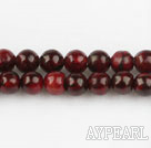 Chrysocolla beads,4mm round,,red,sold per 15.75-inch strand