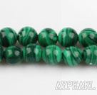 stripe malachite beads,6mm green,sold per 15.75-inch strand